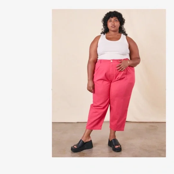 BIG BUD PRESS HOT PINK PETITE TROUSERS 3XL